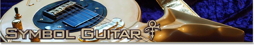 Prince Gold Symbol Guitar
